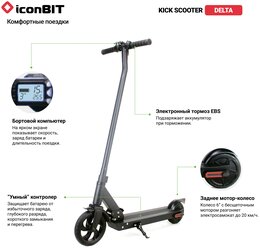 Электросамокат iconBIT Kick Scooter Delta