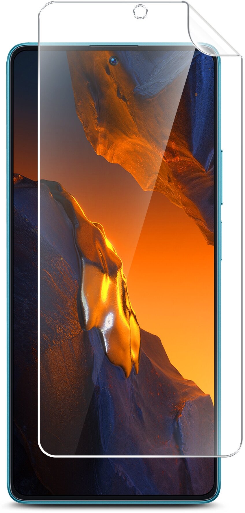 Защитная пленка на Xiaomi POCO F5 (Ксиоми Поко Ф5) на Экран прозрачная гидрогелевая с олеофобным покрытием силиконовая клеевая основа Brozo