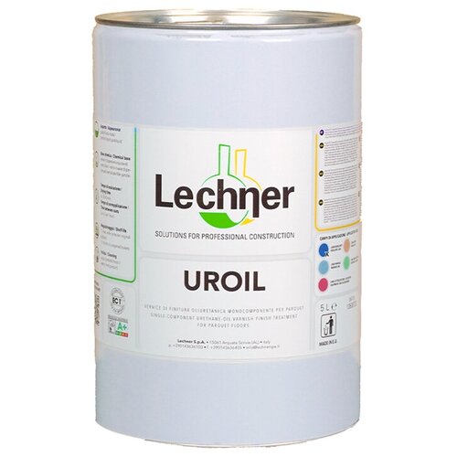 Паркетный лак Lechner Uroil (Лехнер Уройл), (5.00л.) полуматовый