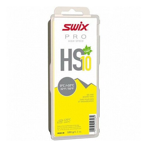 Парафин Swix HS10 Yellow, 180 г парафин swix f4 180 180 гр