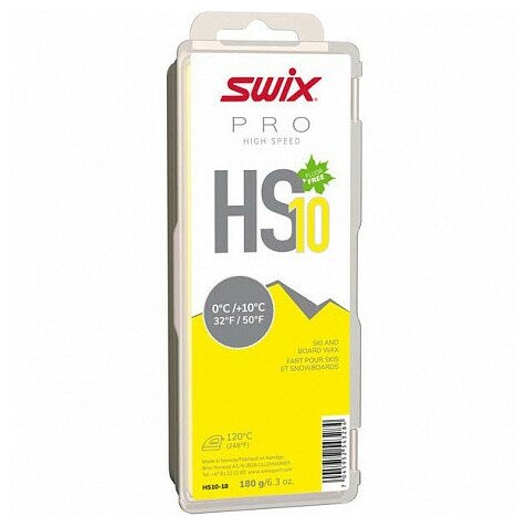 Парафин Swix HS10 Yellow, 180 г