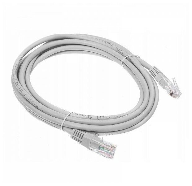 Патч-корд (кабель для интернет) 1,5 м (5e, UTP, RJ45, литой)