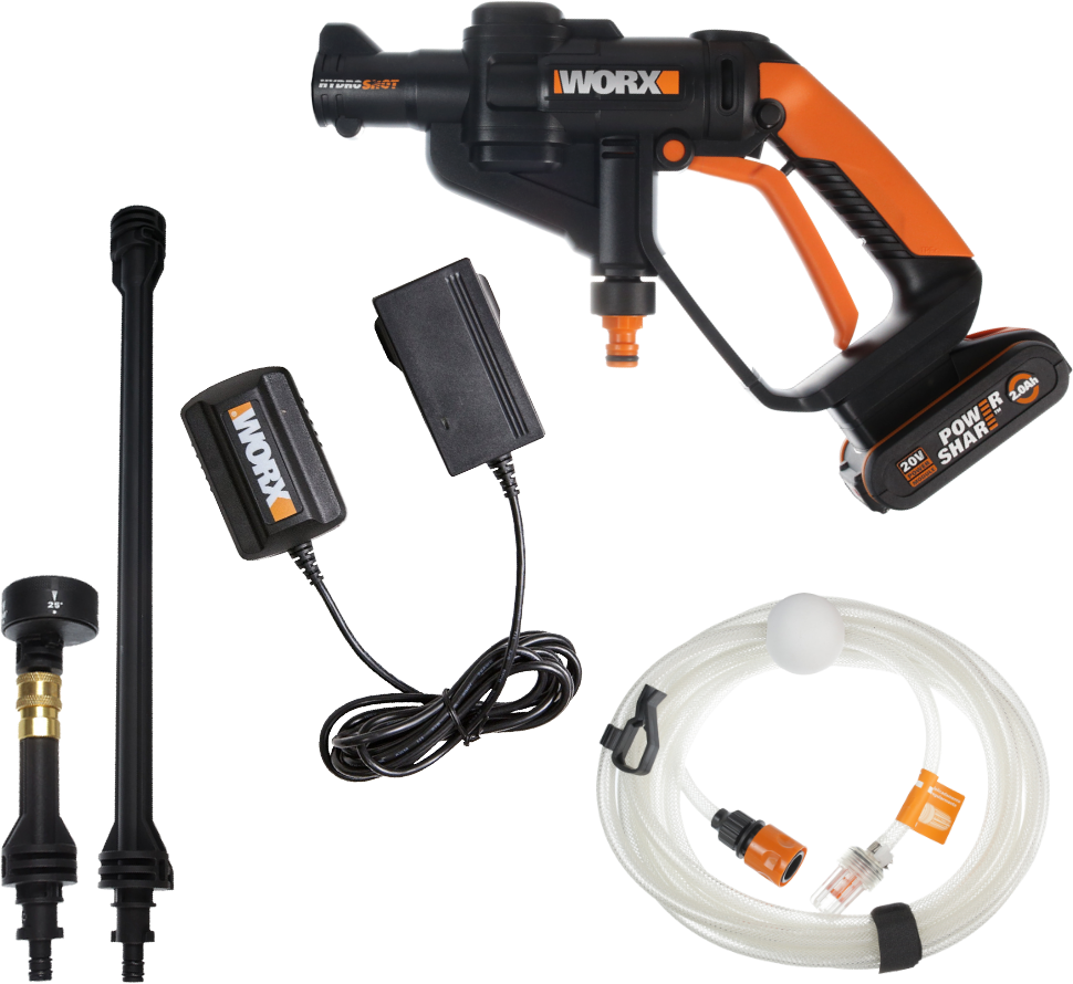 Мойка высокого давления WORX WG629E.11 20V 22бар аккумуляторная с 2Ач батареей, 2А зарядкой и сумкой - фотография № 20