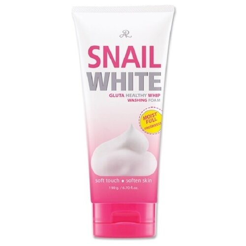Мусс для умывания Осветляющий с муцином улитки из Таиланда, Ar Snail White Gluta Healthy Whip Washing Foam, Aron, 190 мл