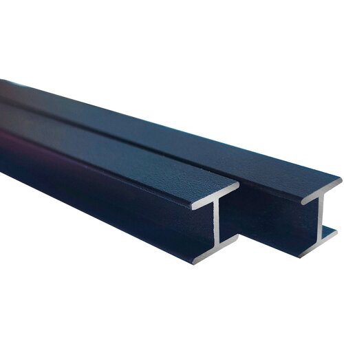 Планка для стеновой панели соединительная 6 мм Комплект 2 шт черные 500₽