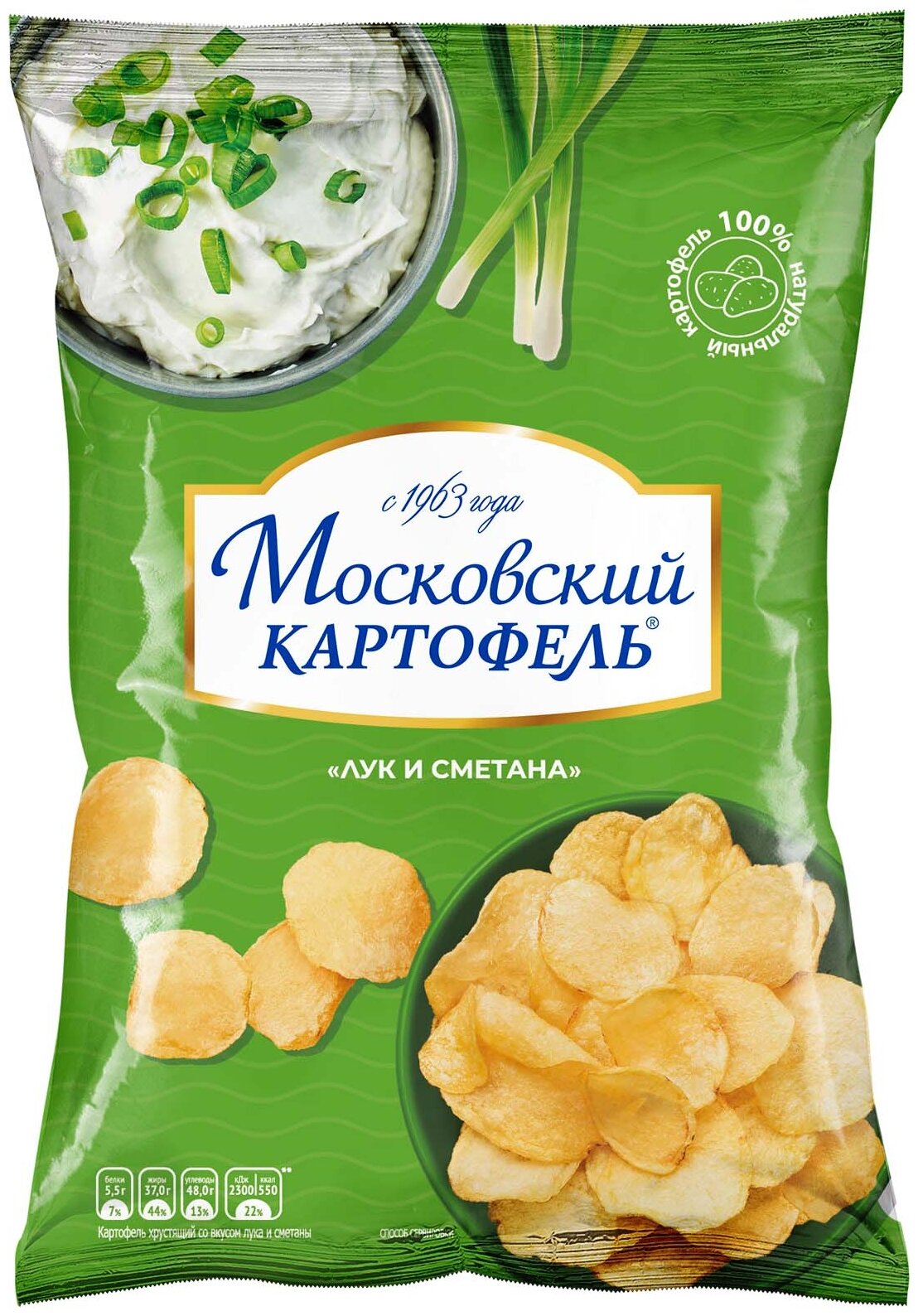 Картофель "Московский" лук и сметана 70г х 12