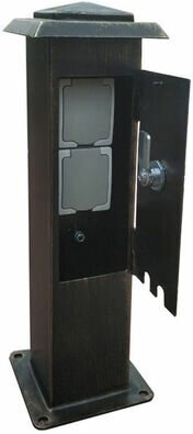 Розетка уличная СК 400  47см  черно золотой