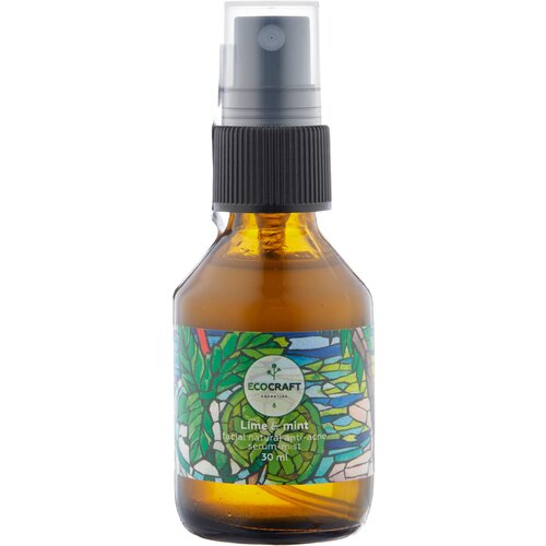 EcoCraft Противовоспалительный серум-мист для лица Лайм и мята, 30 мл