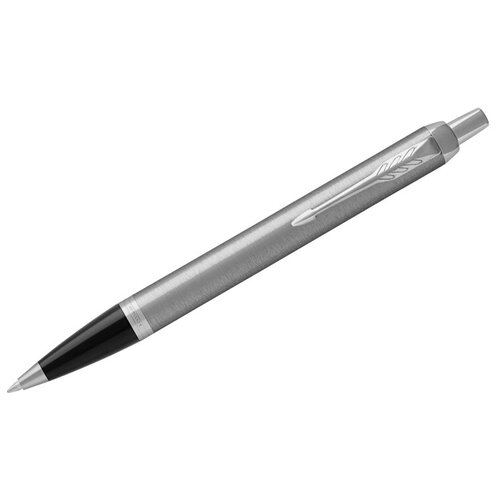 2143631 Ручка шариковая Parker IM Essential Stainless Steel CT синяя, 1,0мм, кнопочн, подарочная упаковка parker шариковая ручка im essential k319 2143632 1 шт