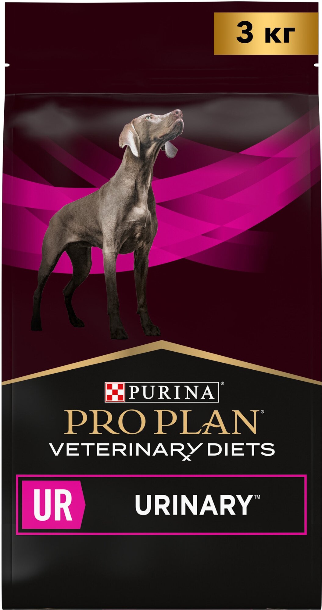 Pro Plan Veterinary Diets UR Urinary корм для собак при МКБ Диетический, 3 кг. - фотография № 1