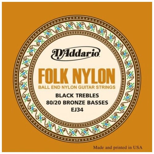 фото Струны для классической гитары daddario ej34 d'addario