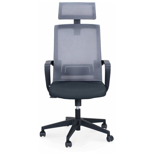 фото Компьютерное кресло norden интер база нейлон черный пластик / серая сетка / черная ткань norden chairs