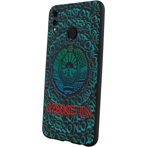 Силиконовый чехол Mcover для Huawei Honor 8X с рисунком Ozbekiston graffity силиконовый чехол mcover для xiaomi redmi 9a с рисунком ozbekiston graffity