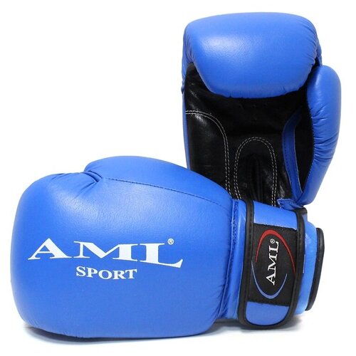 Боксерские перчатки AML Sport - синие, 12 унций