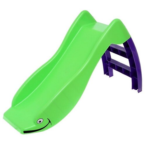 Горка «Дельфин», цвет зелёно-фиолетовый