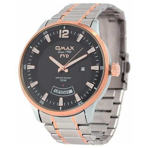 наручные часы omax серебряный черный Наручные часы OMAX, серебряный, черный