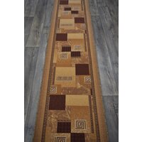 Ковровая дорожка на войлоке, Витебские ковры, 1286_43, коричневая, 0.7*1.5 м