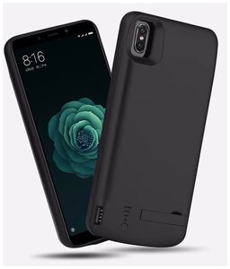 Фото Чехол-бампер MyPads для Xiaomi Mi 6X / Xiaomi Mi A2 с мощным аккумулятором с большой повышенной расширенной ёмкостью 6000mAh черный