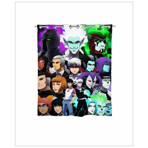 фото Штора в ванную дэнни-призрак, danny phantom №2, goodbrelok