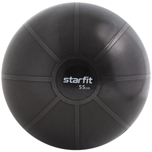 Фитбол высокой плотности STARFIT GB-110 55 см, 1100 гр, антивзрыв, черный, Без характеристики