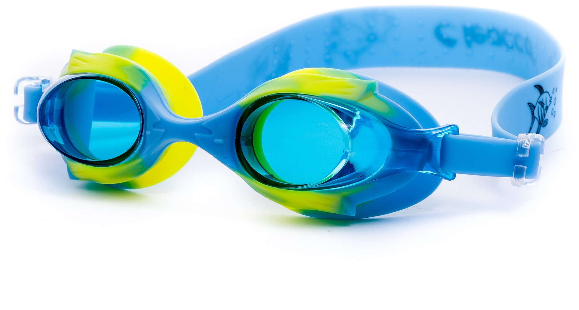 фото Очки для бассейна детские в футляре с противотуманным покрытием