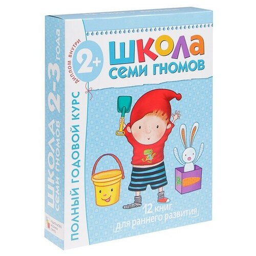 Мозаика kids Полный годовой курс от 2 до 3 лет. 12 книг с картонной вкладкой. Денисова Д.