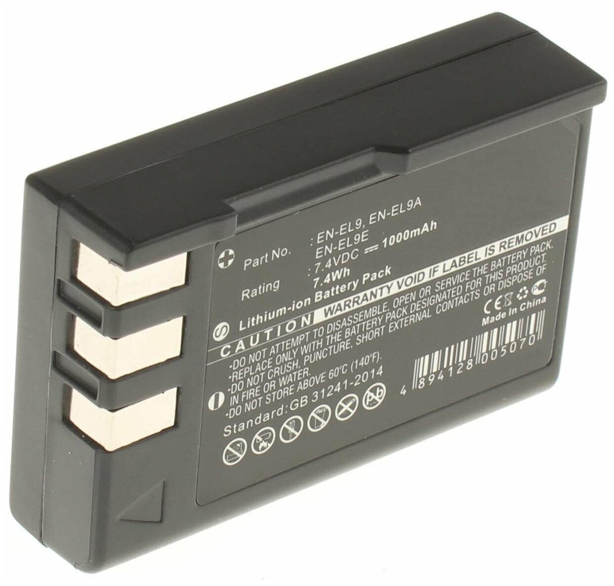 Аккумулятор iBatt iB-B1-F192 1000mAh для Nikon EN-EL9, EN-EL9a,