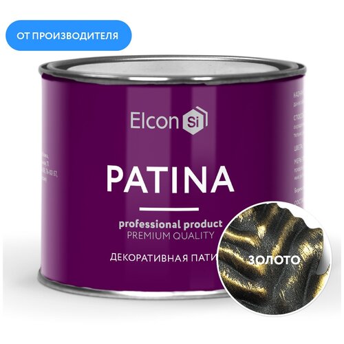 Декоративная патина Elcon Patina золото, 0,2 кг декоративная патина elcon patina бронза 0 2 кг