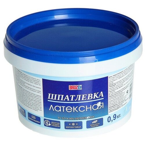 Шпатлёвка латексная Brozex, 0,9 кг