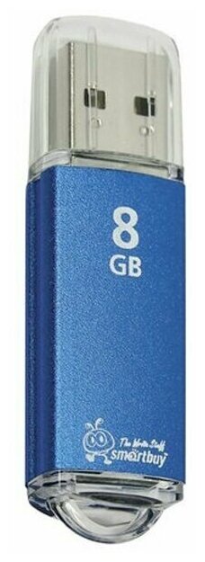 Флэш накопитель USB 8 Гб Smart Buy V-Cut. Синий