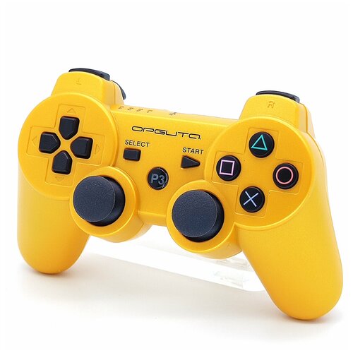 Беспроводной игровой геймпад джойстик Орбита OT-PCG02 DualShock 3 (для PS3) (Bluetooth) Золотой/Gold геймпад орбита ot pcg02 красный