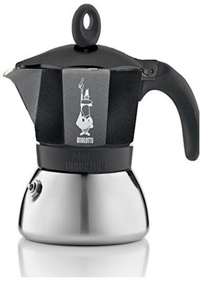 Кофеварка гейзерная BIALETTI Moka Induzione 4 чашки, черный - фотография № 7