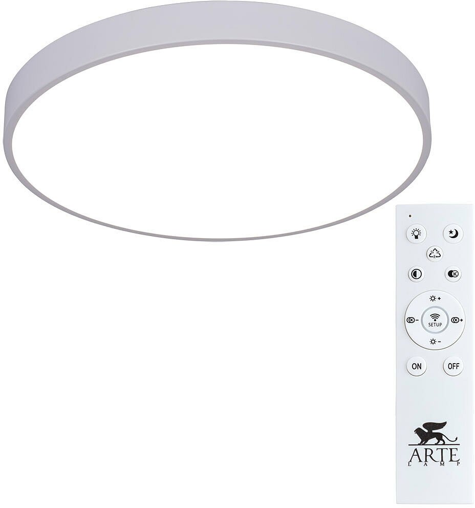 Потолочный светодиодный светильник Arte Lamp Arena A2670PL-1WH, LED, кол-во ламп:1шт, Белый