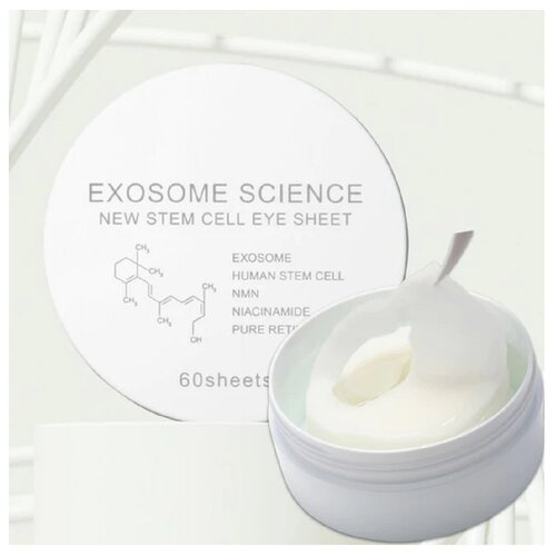 Exosome Science New Stem Cell Eye Sheet японские круговые антивозрастные патчи со стволовыми клетками, ретинолом и NMN, 60 листов
