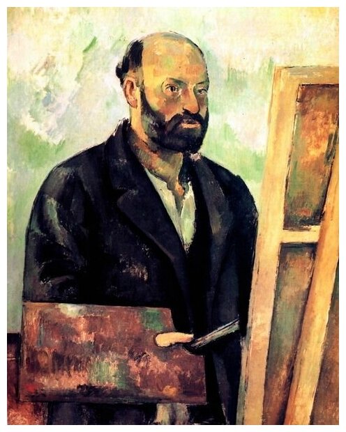 Репродукция на холсте У Сезана есть Палитра (Cezanne a la Palette) Сезан Поль 50см. x 63см.