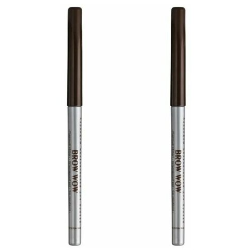 Relouis Карандаш механический для бровей, BROW WOW, тон 03, Medium Brown, 2 шт/ карандаш для бровей relouis карандаш для бровей brow wow механический