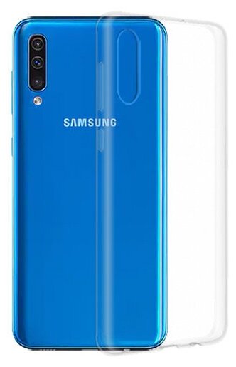 Силиконовый чехол для Samsung Galaxy A50 A505 прозрачный 1.0 мм