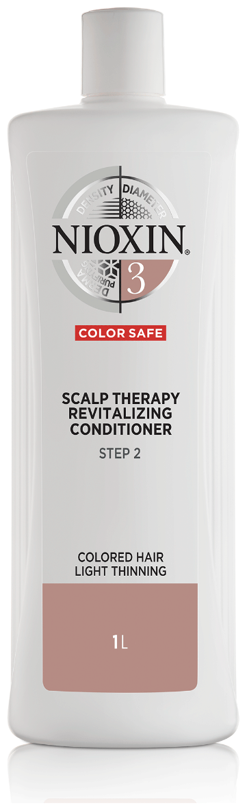Nioxin кондиционер Scalp Therapy Conditioner System 3 для окрашенных волос с тенденцией к истончению, 300 мл