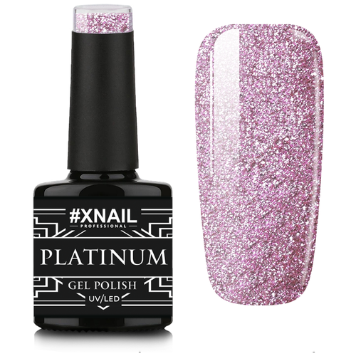 Гель лак XNAIL PROFESSIONAL Platinum жидкая фольга, для дизайна ногтей, 10 мл, № 20