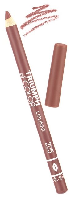 TF Cosmetics карандаш для губ Triumph Of Color Lipliner, 205 нейтральный темный