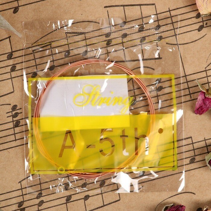 Струна для акустической гитары Music Life, №5, толщина 042, сталь, 9061482