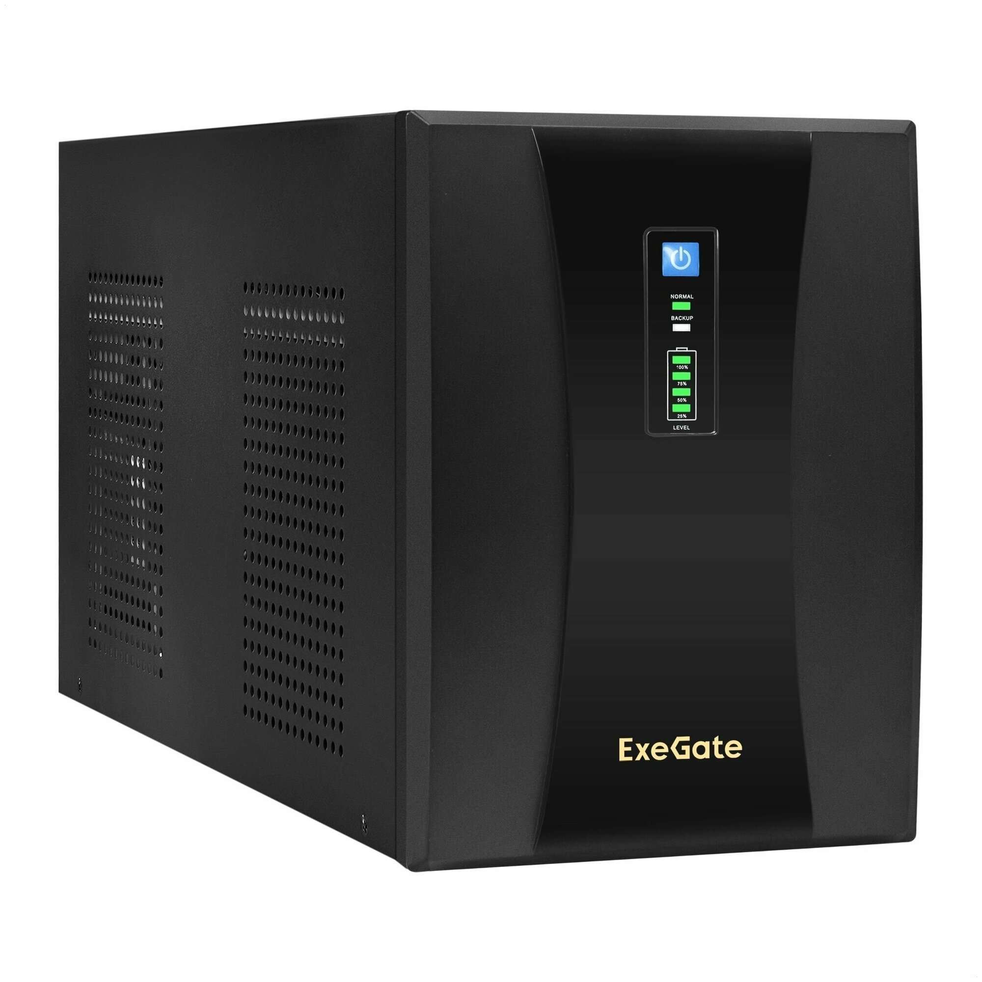 Источник бесперебойного питания Exegate EX292614RUS 3000VA/1800W,LED, AVR,3*Schuko+2*C13,RJ45/11,USB, мета - фото №1