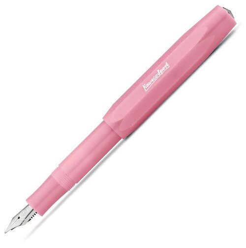 Перьевая ручка Kaweco Ручка перьевая KAWECO FROSTED Sport F 0.7мм, розовая питайя