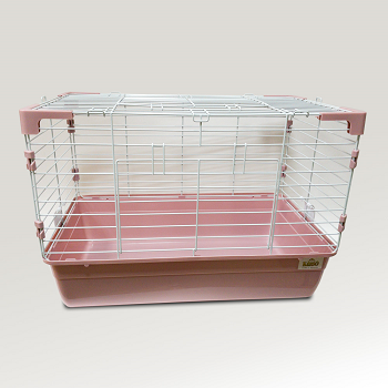 Клетка для грызунов Kredo R1T (59 Х 35,7 Х 41,5 см) Цвет розовый - фотография № 1