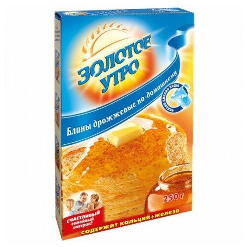 Смесь золотое утро Блины дрожжевые по-домашнему 250г