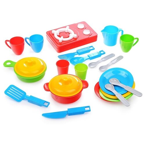 Набор посуды Игрушки Поволжья Кухня, 24 предмета (К001)