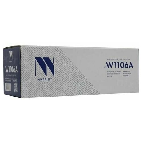 Тонер-картридж NVP совместимый NV-W1106A (С чипом) картридж лазерный nv print nv w1106a для hp 107a 107w 135a 135w 137fnw 1 шт