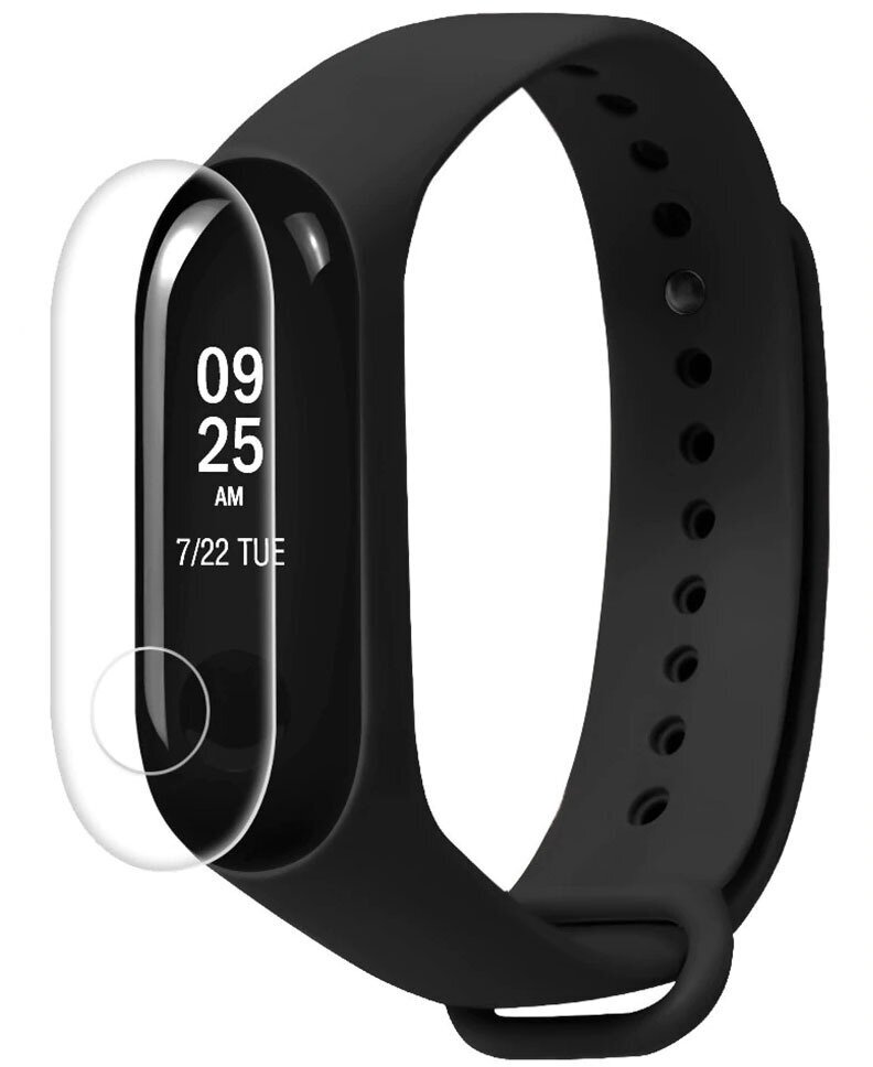 Гидрогелевая пленка для экрана фитнес браслета Xiaomi Mi Band 2 (3 шт)