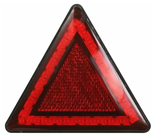 Катафот треугольный светодиодный Красный (90 диодов)