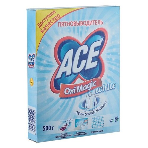 Пятновыводитель Ace Oxi Magic White, 500 г